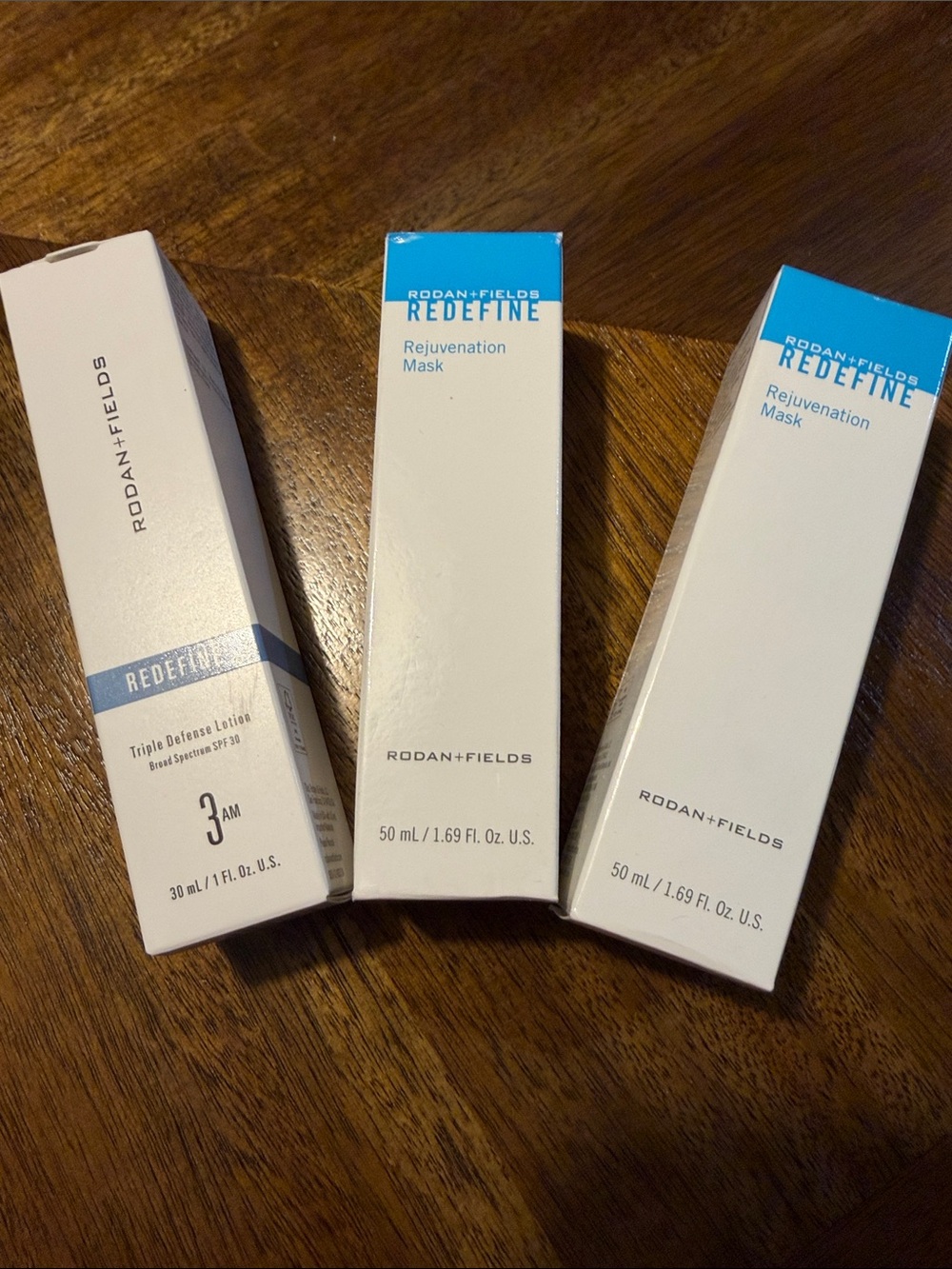 Rodan + Fields Rejuvenation Mask and Redefine morning moisturizer